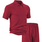 Men's Casual Shirt & Shorts 2-Piece Set