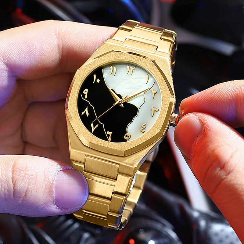 Men's Fashionable Versatile Steel Strap Watch