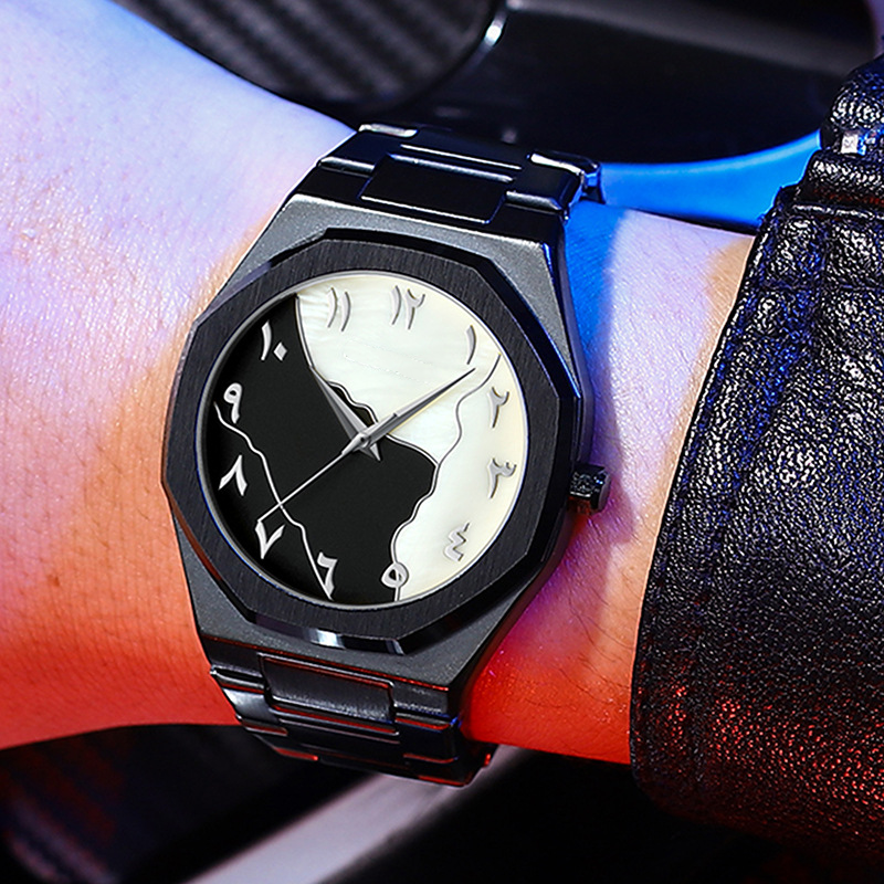 Men's Fashionable Versatile Steel Strap Watch