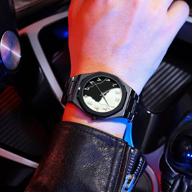 Men's Fashionable Versatile Steel Strap Watch