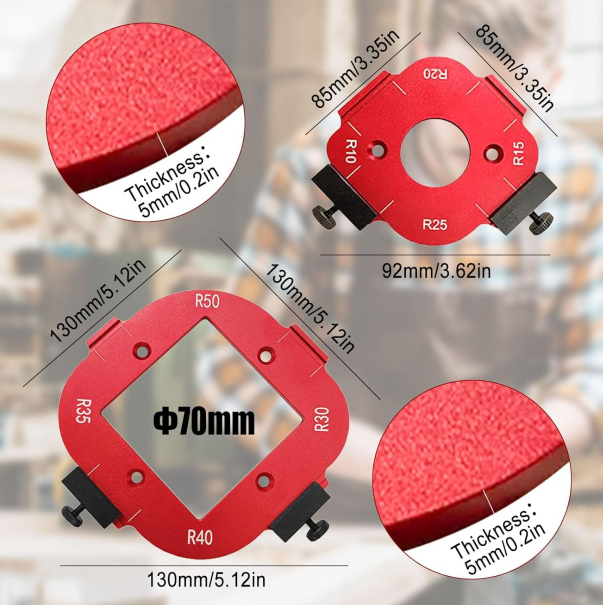 4 In 1 Arc Angle Positioning Template