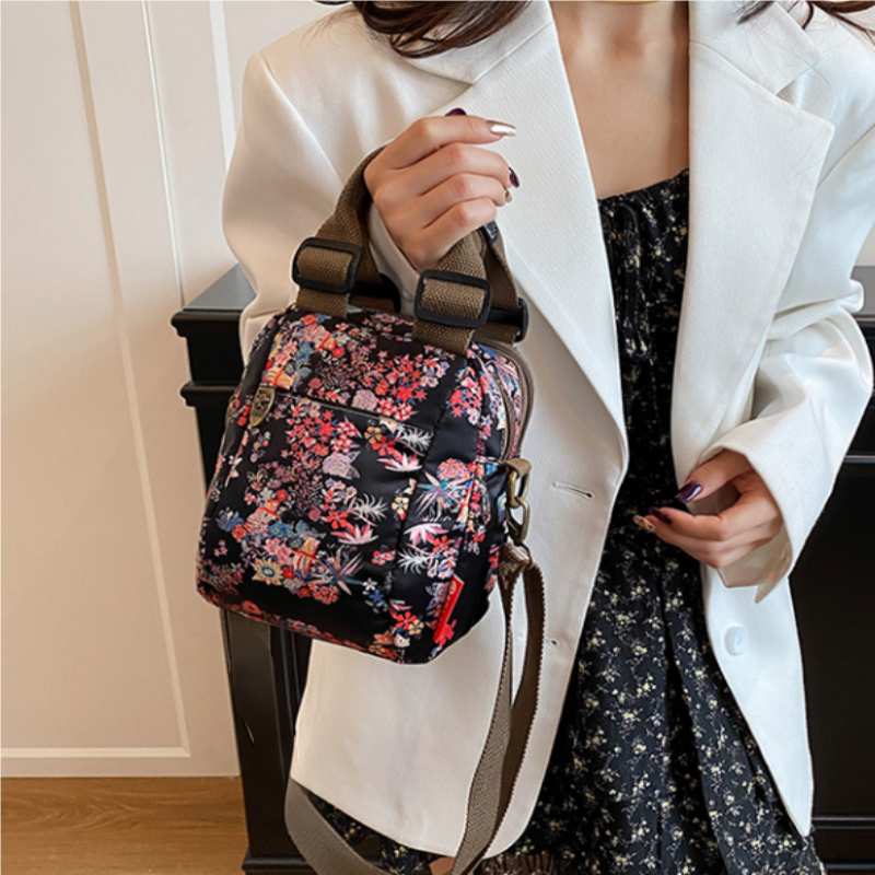 💥Limited Sale 50% OFF💖Women's Fashion Print Multi-Layer Shoulder Bag💕