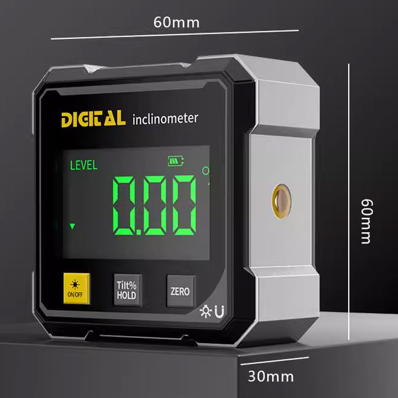 4-Side Magnetic Digital Angle Finder with Laser