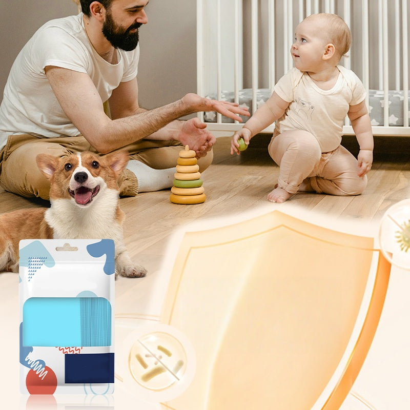 Multi-Effect Decontaminating Floor Cleaning Sheet