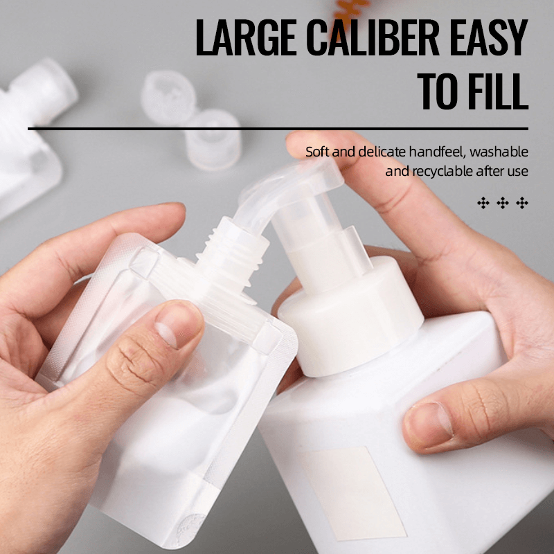 (🌷Super practical stuff ) Portable Travel Fluid Makeup Packing Bag(10 Pcs）