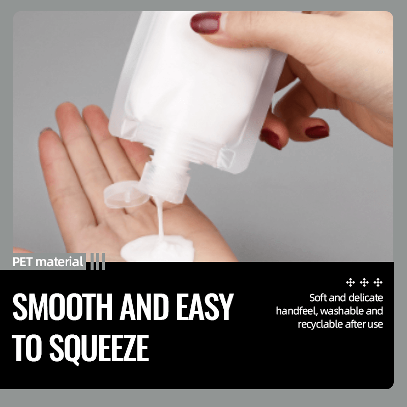 (🌷Super practical stuff ) Portable Travel Fluid Makeup Packing Bag(10 Pcs）