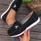 Casual Suede-like Upper Thick Sole Loafers