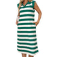 Women's Casual Striped Sleeveless Dress