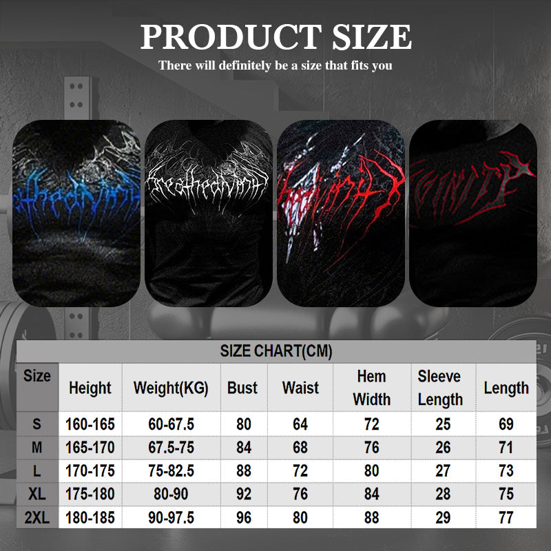 Venom print fitness shirt highlights your muscle definition.