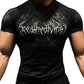 Venom print fitness shirt highlights your muscle definition.