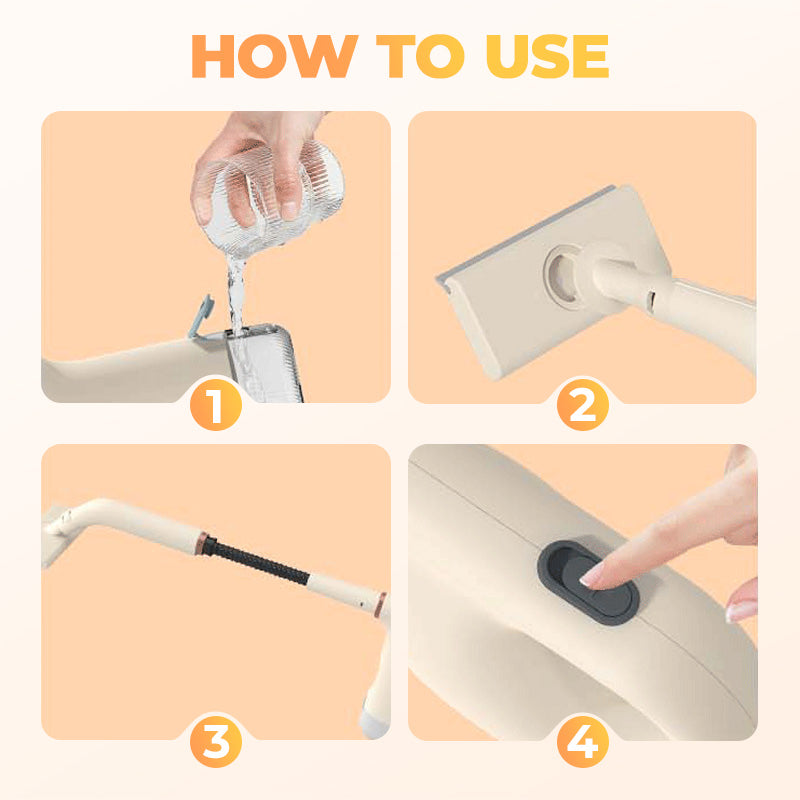 🏠✨💨 Portable Multifunction Steam Cleaner - 50% Off! 💨 ⚡ With Accessories - Easily clean the whole house!