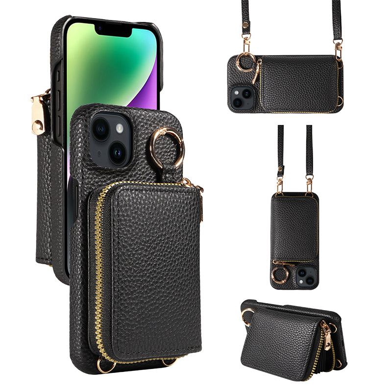 Portable Phone Case with Card Slots for iPhone Series