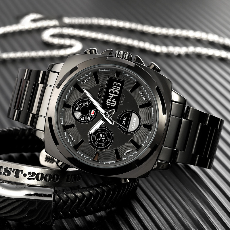 💎Men’s Analog Digital Steel Watch with Alarm