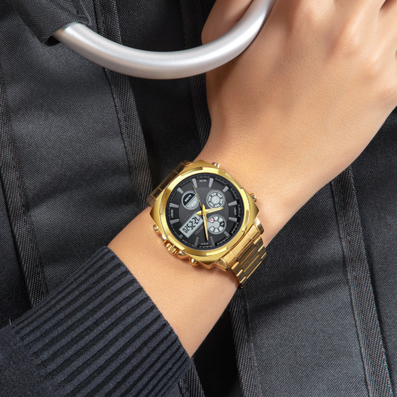 💎Men’s Analog Digital Steel Watch with Alarm