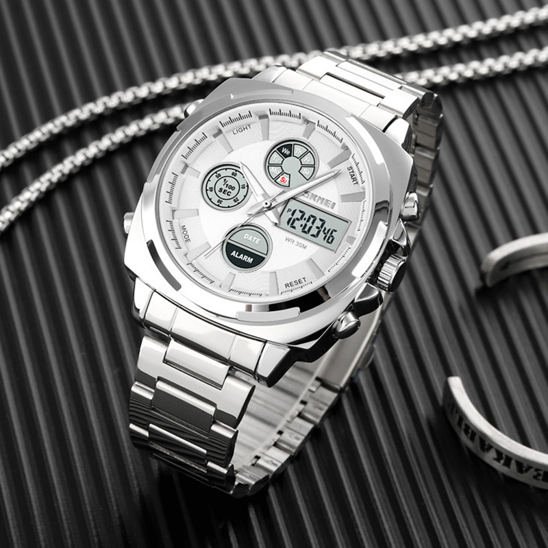 💎Men’s Analog Digital Steel Watch with Alarm