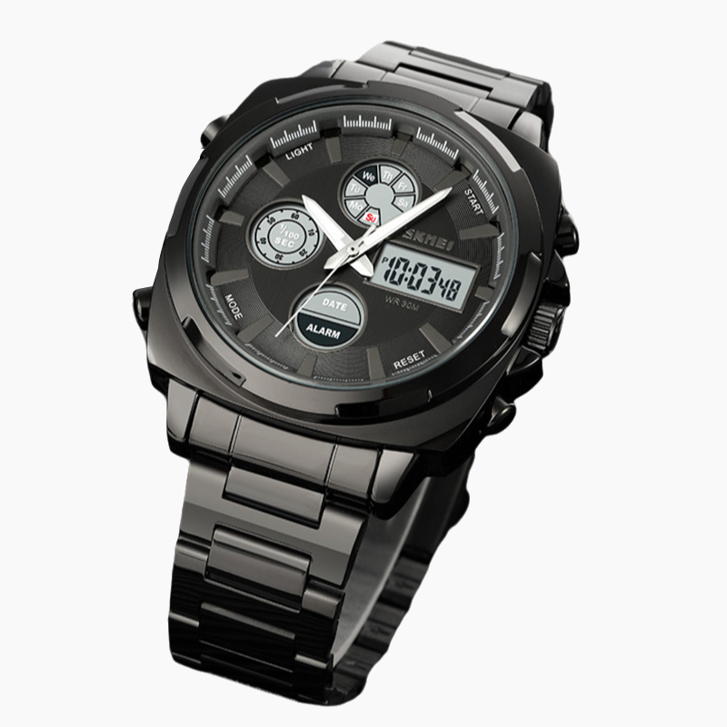 💎Men’s Analog Digital Steel Watch with Alarm