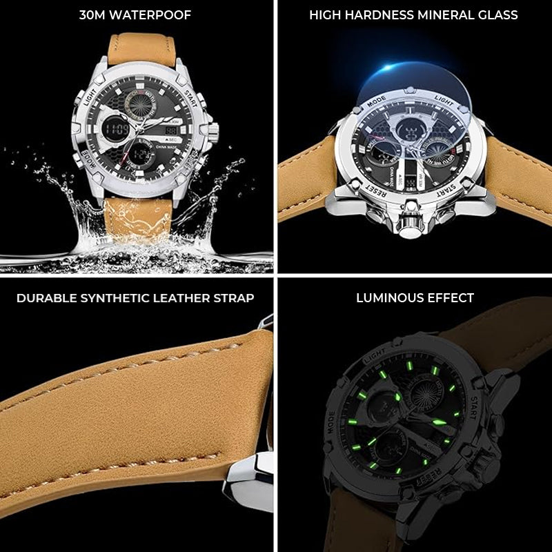 🌟Men's Multifunction Waterproof Luminous Watch
