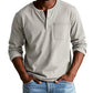 Men's Fashion Vintage Distressed Pocket Long-Sleeve Shirt