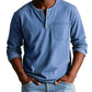 Men's Fashion Vintage Distressed Pocket Long-Sleeve Shirt