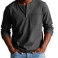 Men's Fashion Vintage Distressed Pocket Long-Sleeve Shirt
