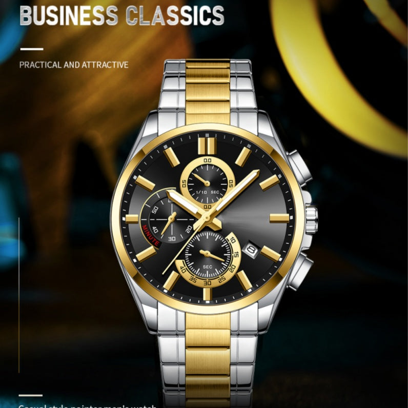 💎Men's Stainless Steel Business Wrist Watch