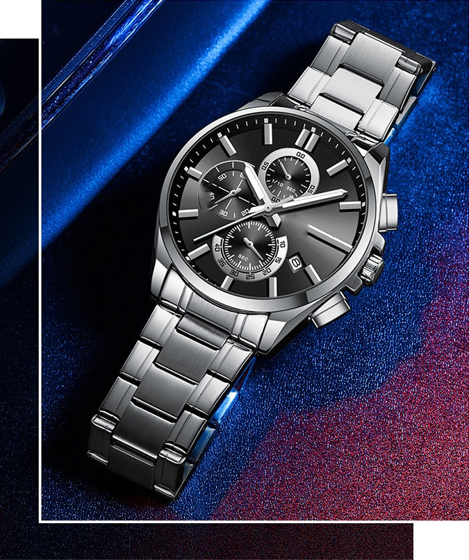 💎Men's Stainless Steel Business Wrist Watch