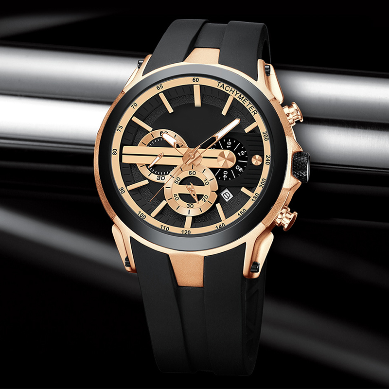 ⏰Black Friday Sale 50% OFF💥💥Sport Style Luminous Silicone Strap Waterproof Watch