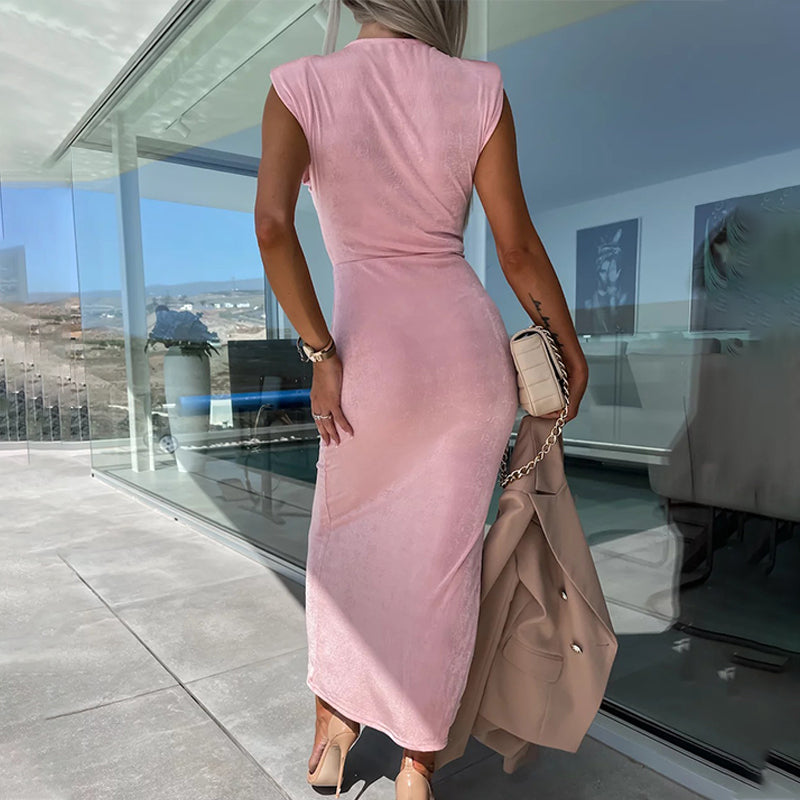 🌴✨V-Neck Slimming Sleeveless Dress