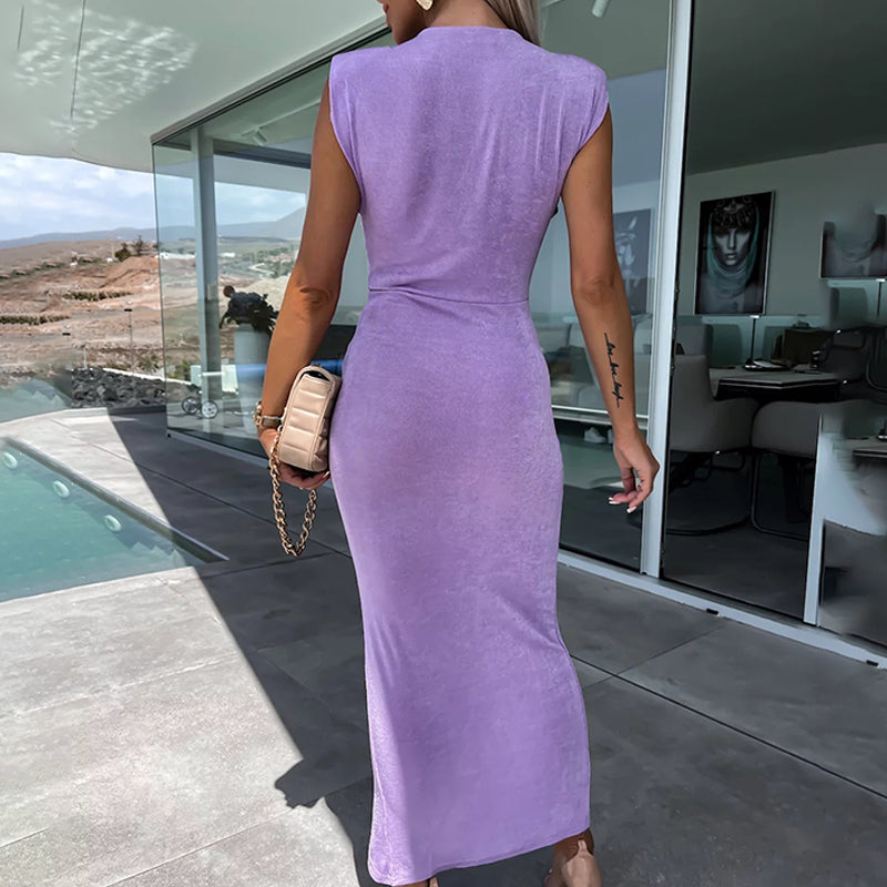 🌴✨V-Neck Slimming Sleeveless Dress