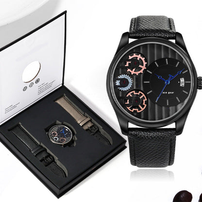 💎Men's Fashion Watch & Straps Gift Box Set