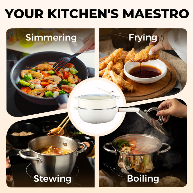 🍳Non-stick Electric Wok for Cooking