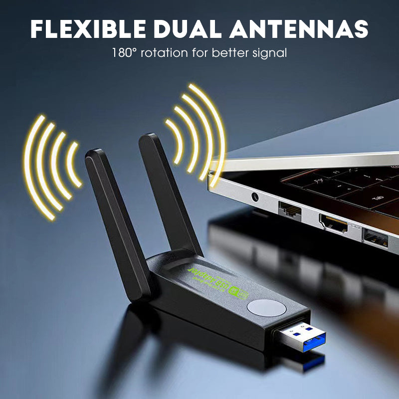 1300Mbps USB WiFi Dual-Band Network Adapter for PC
