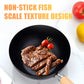 👨‍🍳Chef's Choice🍳Fish Scale Pattern Flat Bottom Non-Stick Pan