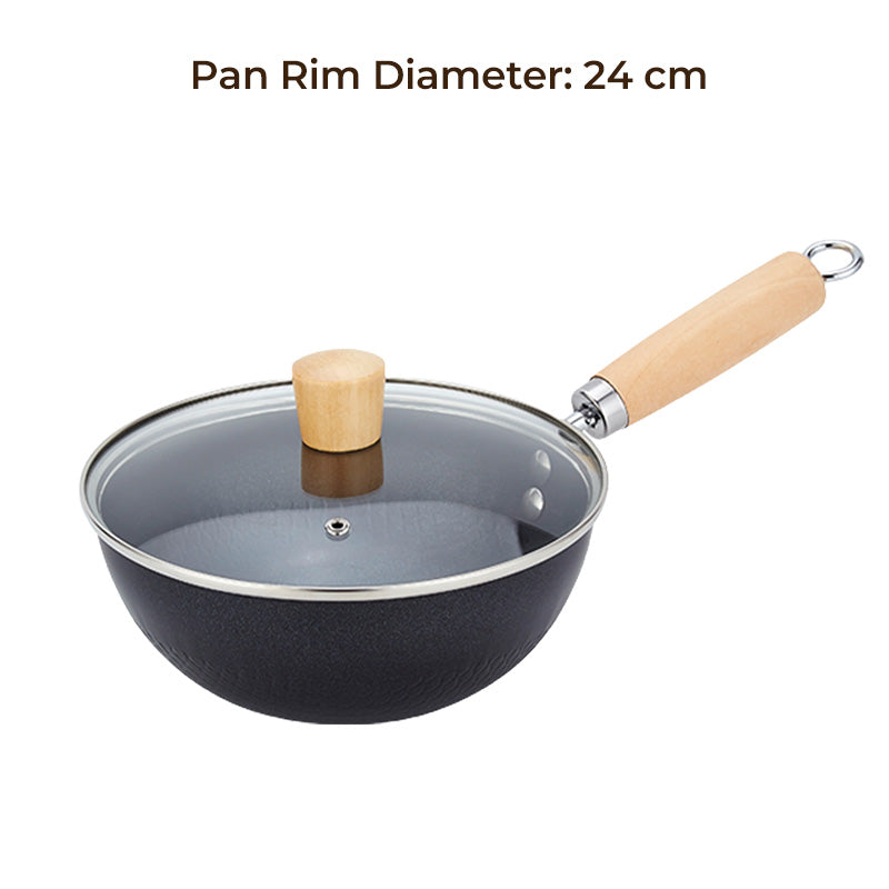 👨‍🍳Chef's Choice🍳Fish Scale Pattern Flat Bottom Non-Stick Pan