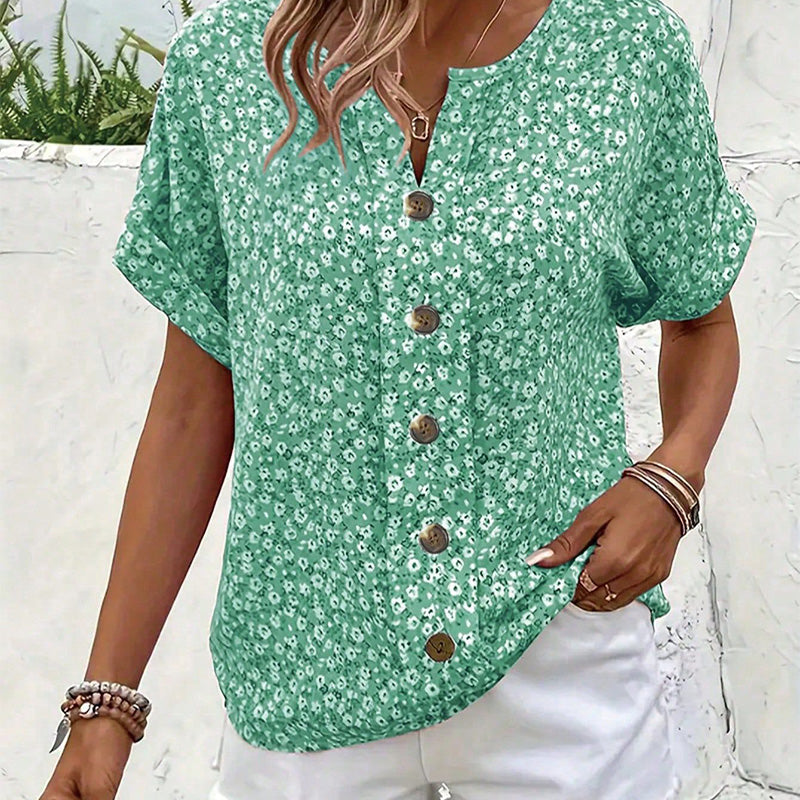 🔥Die besten Sommer-Hot-Seller🔥Elegantes, geblümtes Hemd für Frauen
