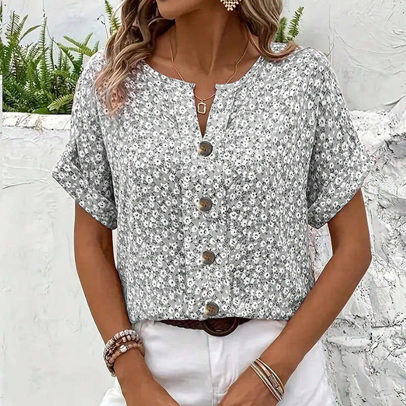 🔥Die besten Sommer-Hot-Seller🔥Elegantes, geblümtes Hemd für Frauen