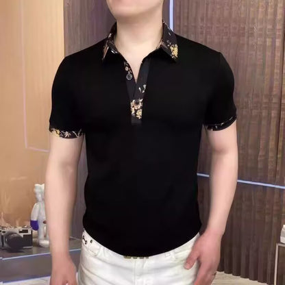 🔥Men's Casual Printed Short-Sleeve Shirt