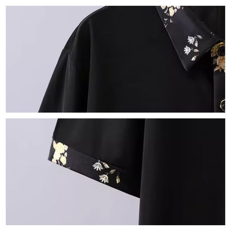 🔥Men's Casual Printed Short-Sleeve Shirt