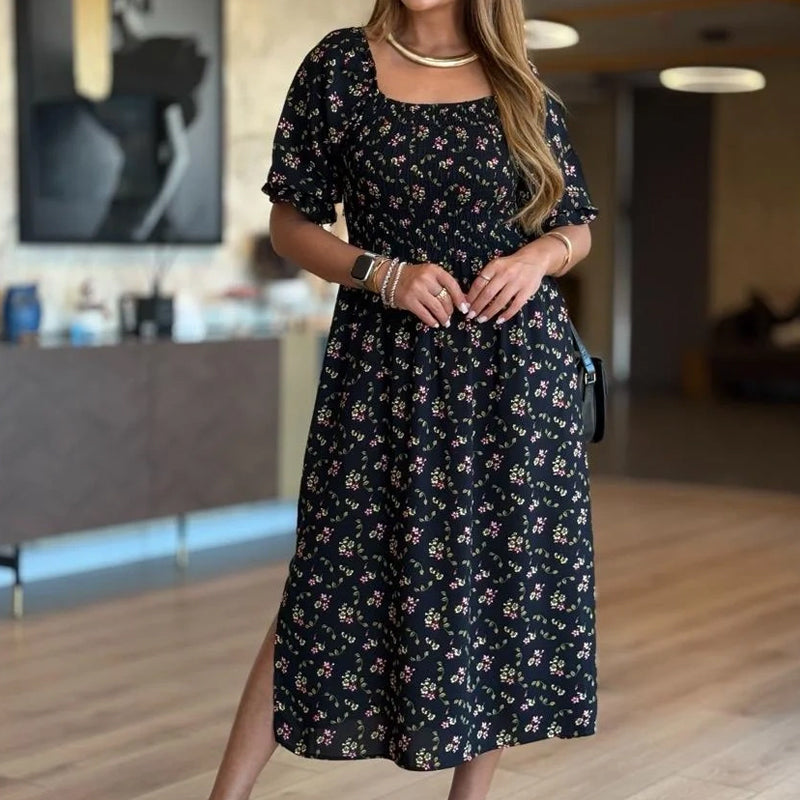 ⏳Time-Limited Special⏰Summer Square Neck Floral Bustier Dress