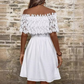 Women's Elegant Lace Patchwork Strapless Dress