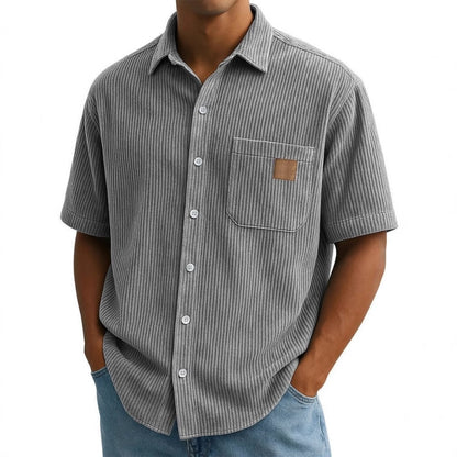 👔SIZE:M-4XL🌟️Men's Vintage Lapel Short-Sleeve Button-Down Shirts