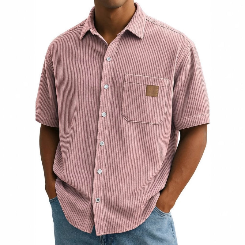 👔SIZE:M-4XL🌟️Men's Vintage Lapel Short-Sleeve Button-Down Shirts
