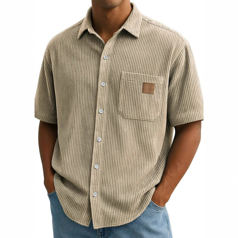 👔SIZE:M-4XL🌟️Men's Vintage Lapel Short-Sleeve Button-Down Shirts