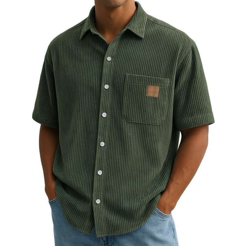 👔SIZE:M-4XL🌟️Men's Vintage Lapel Short-Sleeve Button-Down Shirts