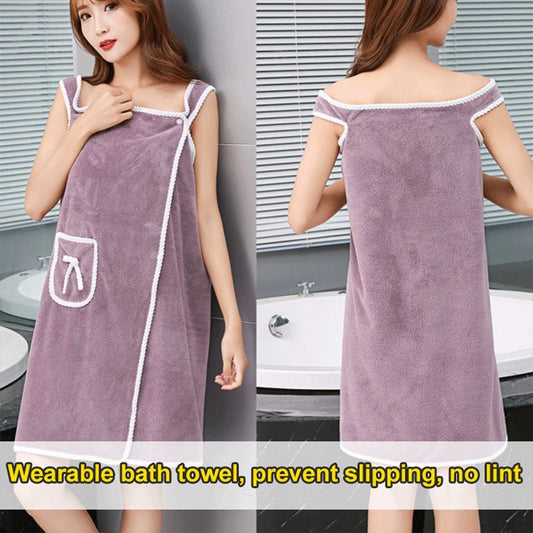 🔥Limited Special Sale 50%OFF🛀Faux Coral Fleece Absorbent Bath Towel - Nice Gift🎀