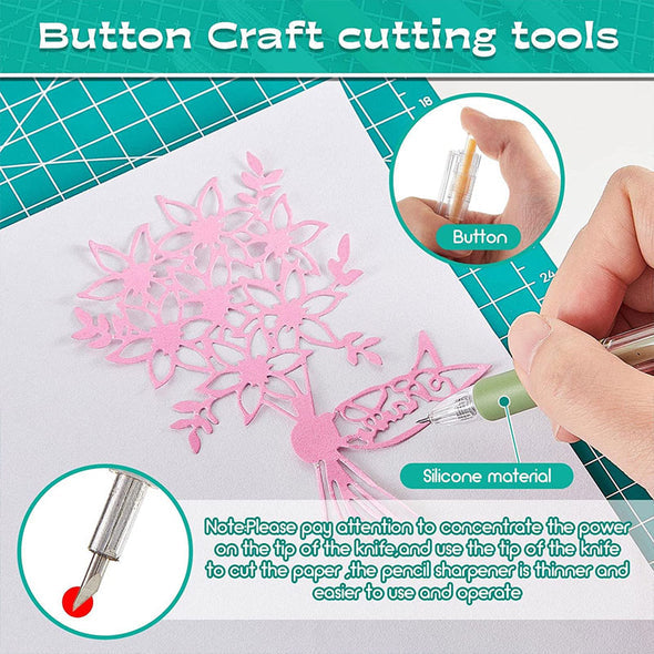 ✂️✨ Creative and simple push-action paper cutter-Last Day：BUY 2 GET 1 FREE🎁