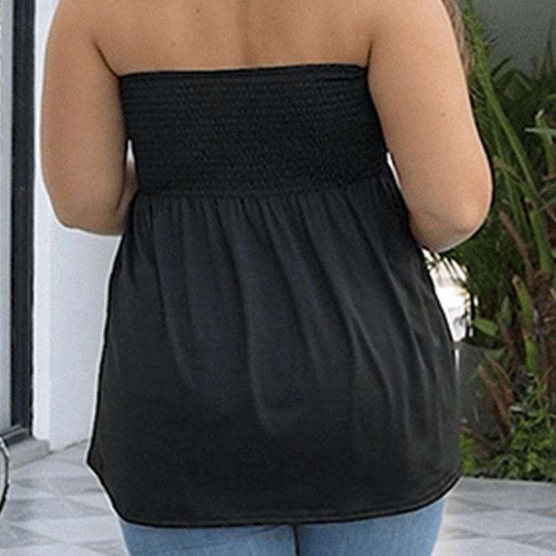 🔥Summer Hot Sale - Solid Chic Minimalist Basic Tube Top