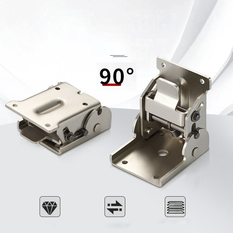 🌲🛠️90 Degrees Self-locking Folding Hinge Anti-corrosion Invisible Connector