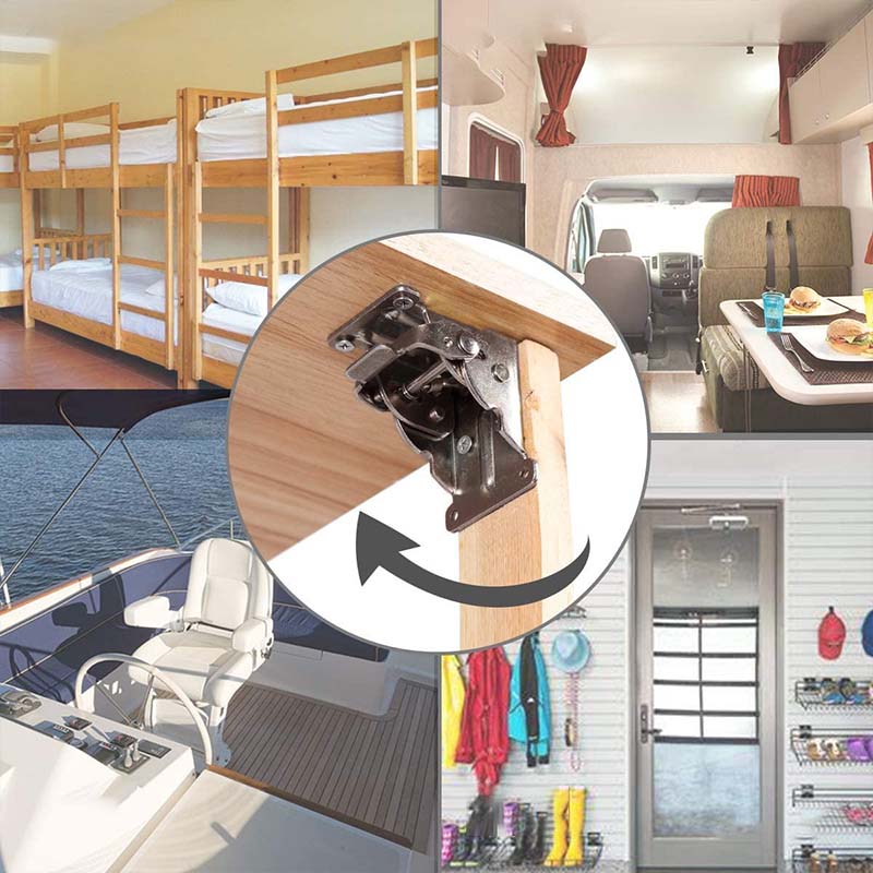 🌲🛠️90 Degrees Self-locking Folding Hinge Anti-corrosion Invisible Connector