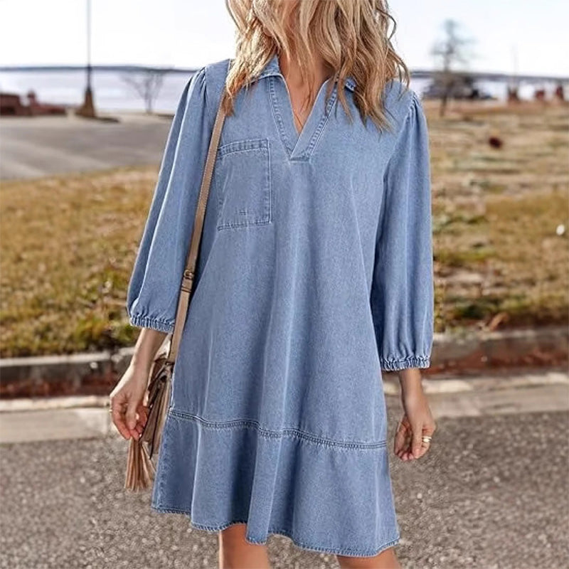 💥Summer Hot Sale 50% OFF - Women's Casual Denim Dress